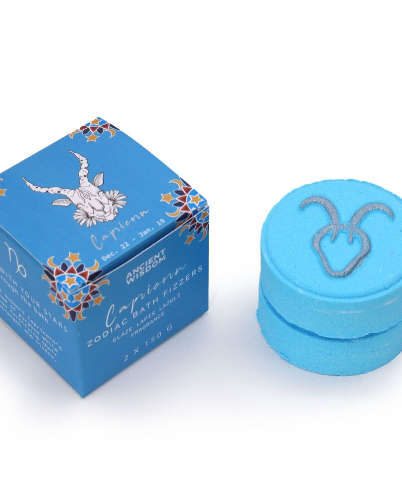 Set of Zodiac Bath Fizzers with Horoscope - Capricorn