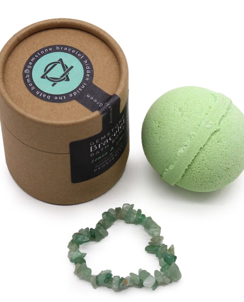 Green Aventurine Gem Bracelet Bath Bomb