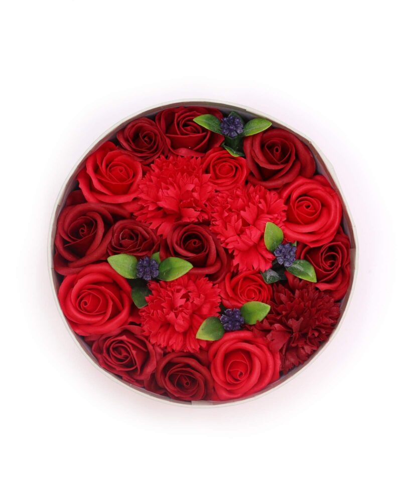 Round Box - Classic Red Roses