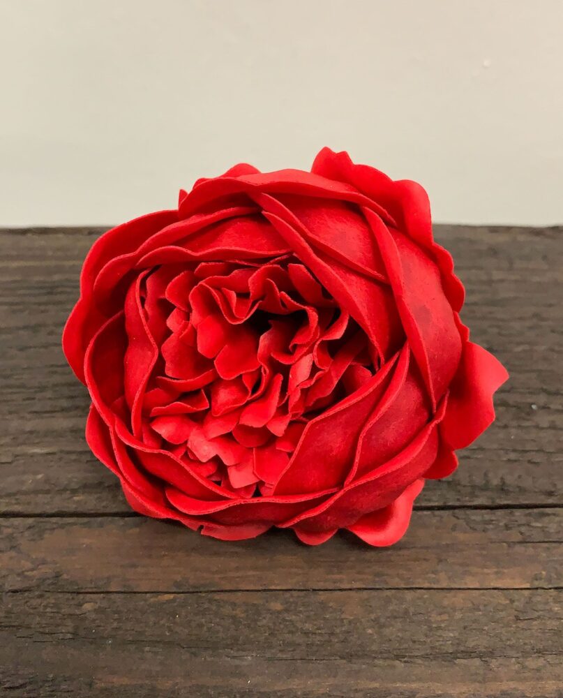 Craft Soap Flower - Ext Large Peony - Red