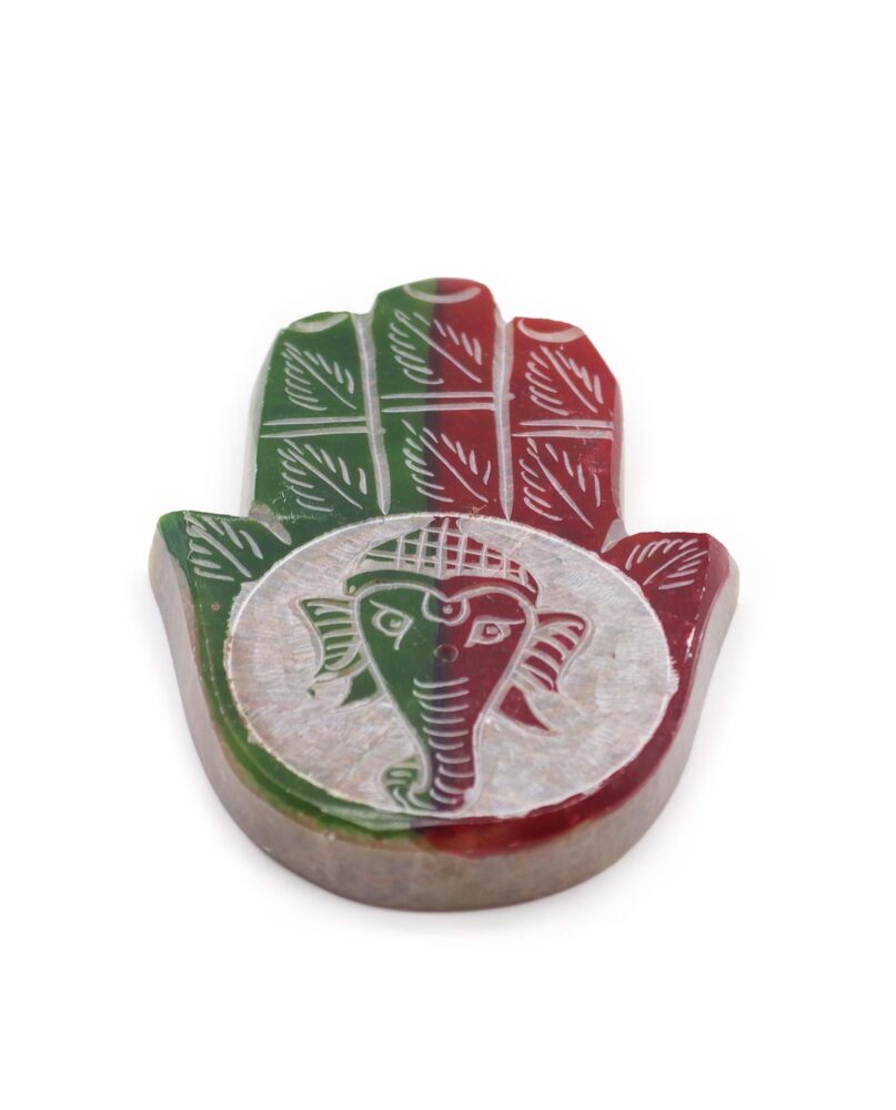 Soapstone Hamsa Incense Holder - Ganesha