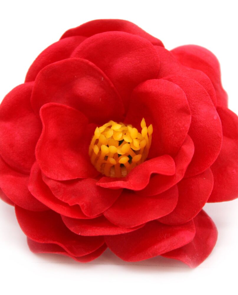 Craft Soap Flower - Camellia - Red