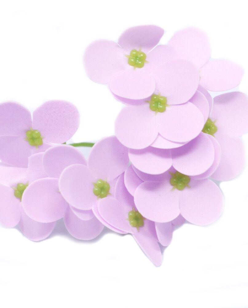 Craft Soap Flowers - Hyacinth Bean - Lavender