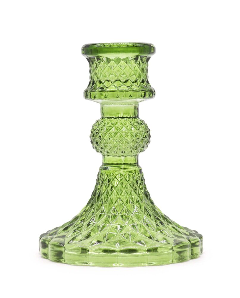 Vintage Dinner Candle Holder - Garden Jade