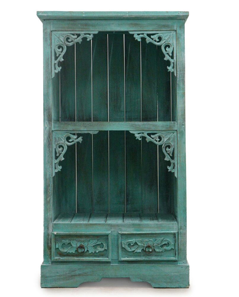 Albasia Bathroom Cabinet - Turquoise wash