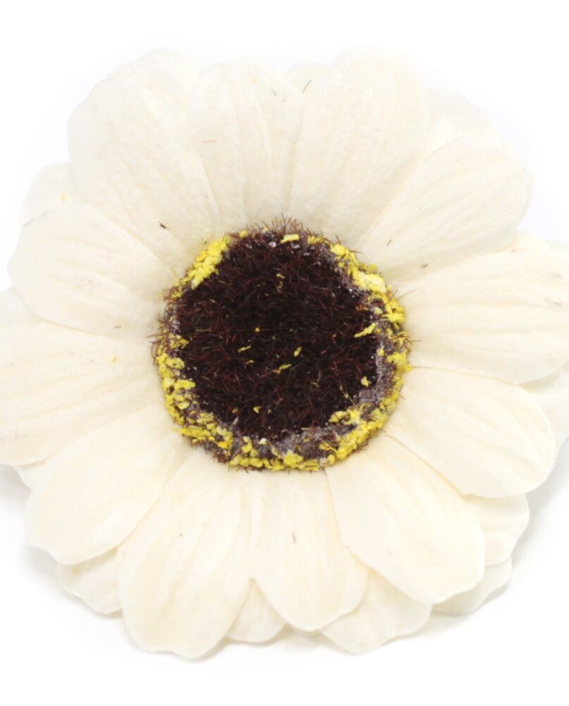 Craft Soap Flowers - Sml Sunflower - Ivory