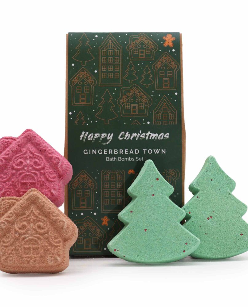 Gingerbread Town Christmas Bath Bomb Gift Pack