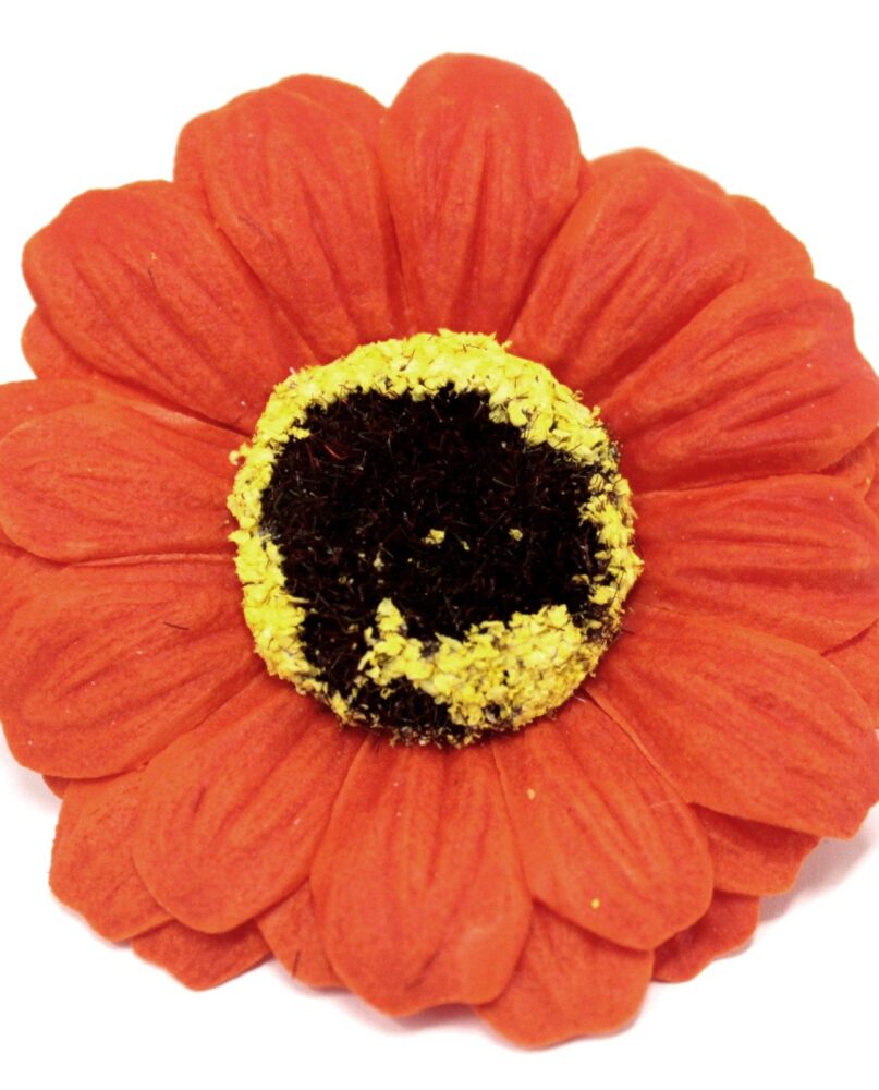 Craft Soap Flowers - Sml Sunflower - Orange
