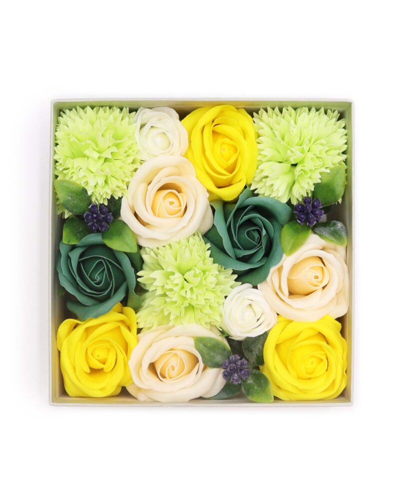 Square Box - Spring Celibrations - Yellow & Greens