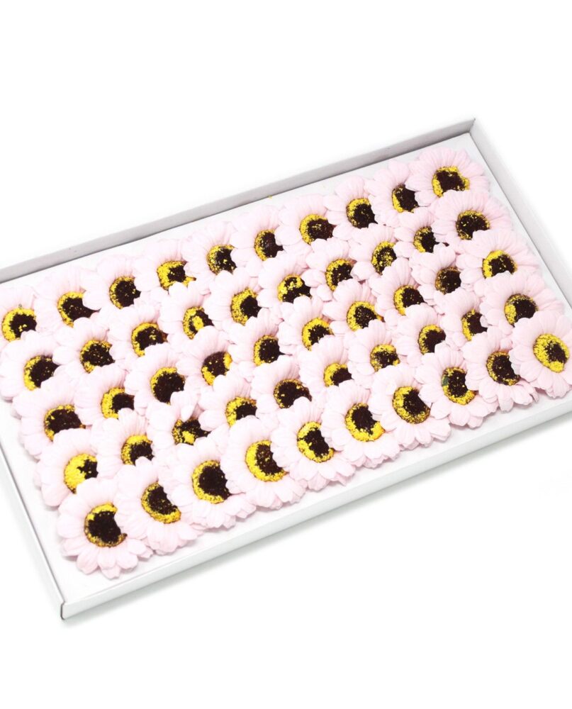 Craft Soap Flowers - Sml Sunflower - Pink