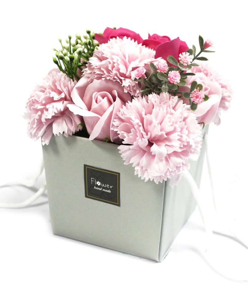 Soap Flower Bouquet - Pink Rose & Carnation