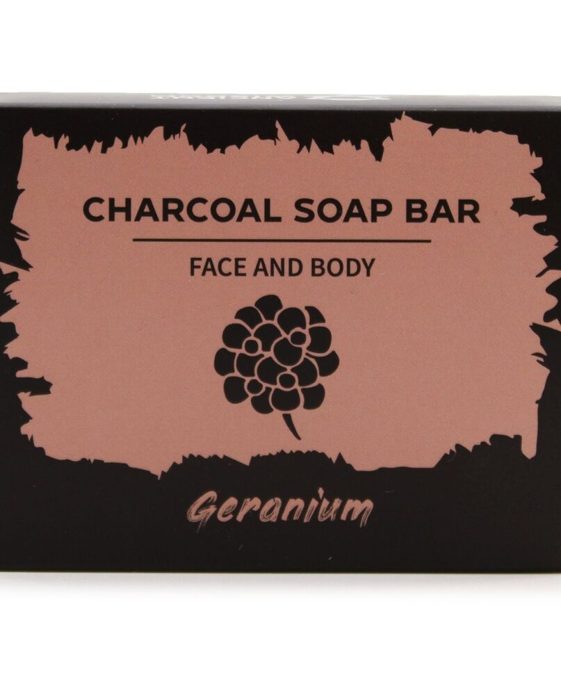 Charcoal Soap 85g - Geranium