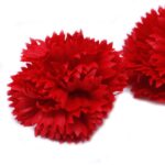 Craft Soap Flowers - Carnations - Red