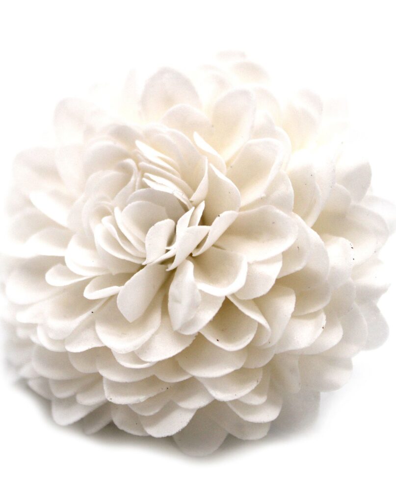 Craft Soap Flower - Small Chrysanthemum - White