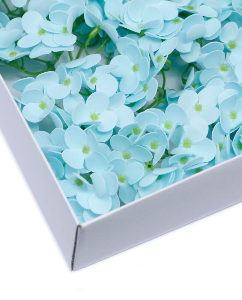 Craft Soap Flowers - Hyacinth Bean - Baby Blue
