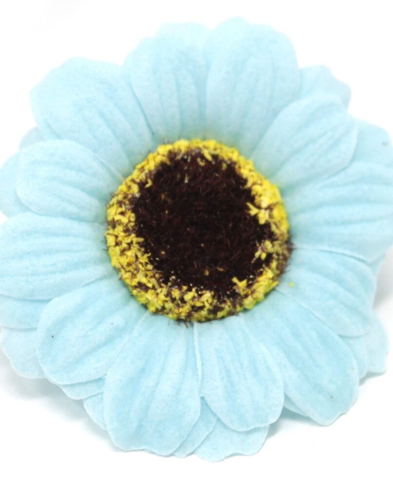 Craft Soap Flowers - Sml Sunflower - Blue