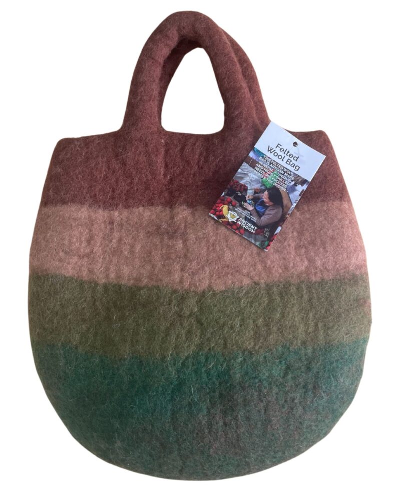 Mushroom Garden Felted Bag