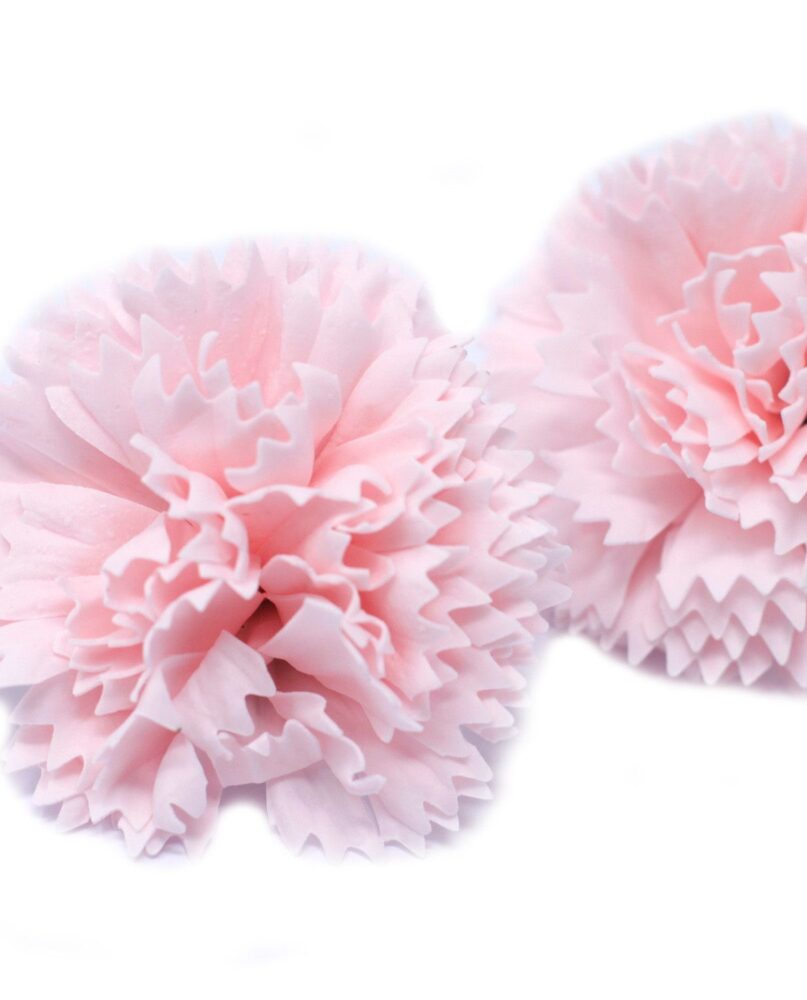 Craft Soap Flowers - Carnations - Pink