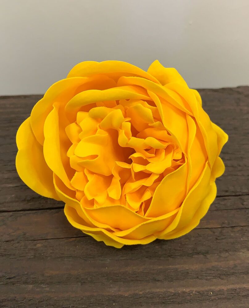 Craft Soap Flower - Ext Large Peony - Yellow