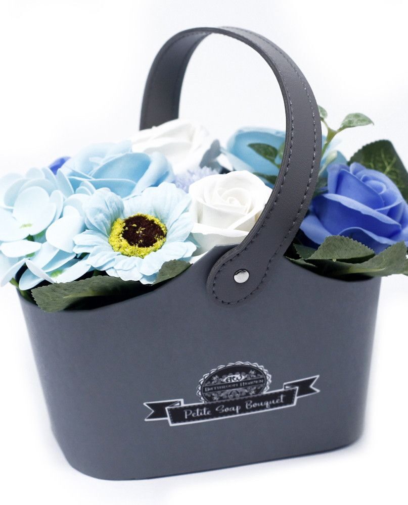 Bouquet Petite Basket - Soothing Blues