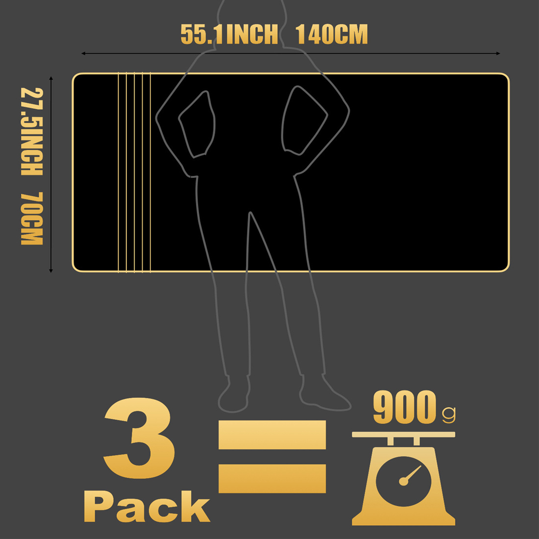 3 Pieces Egyptian Cotton Towels Large Size Bath Sheet Super Soft Towel Bale Set - Image 6