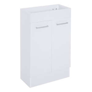 Kleankin Under Sink Bathroom Vanity Unit Ceramic Basin Sink Cloakroom Storage Cabinet Home Furniture