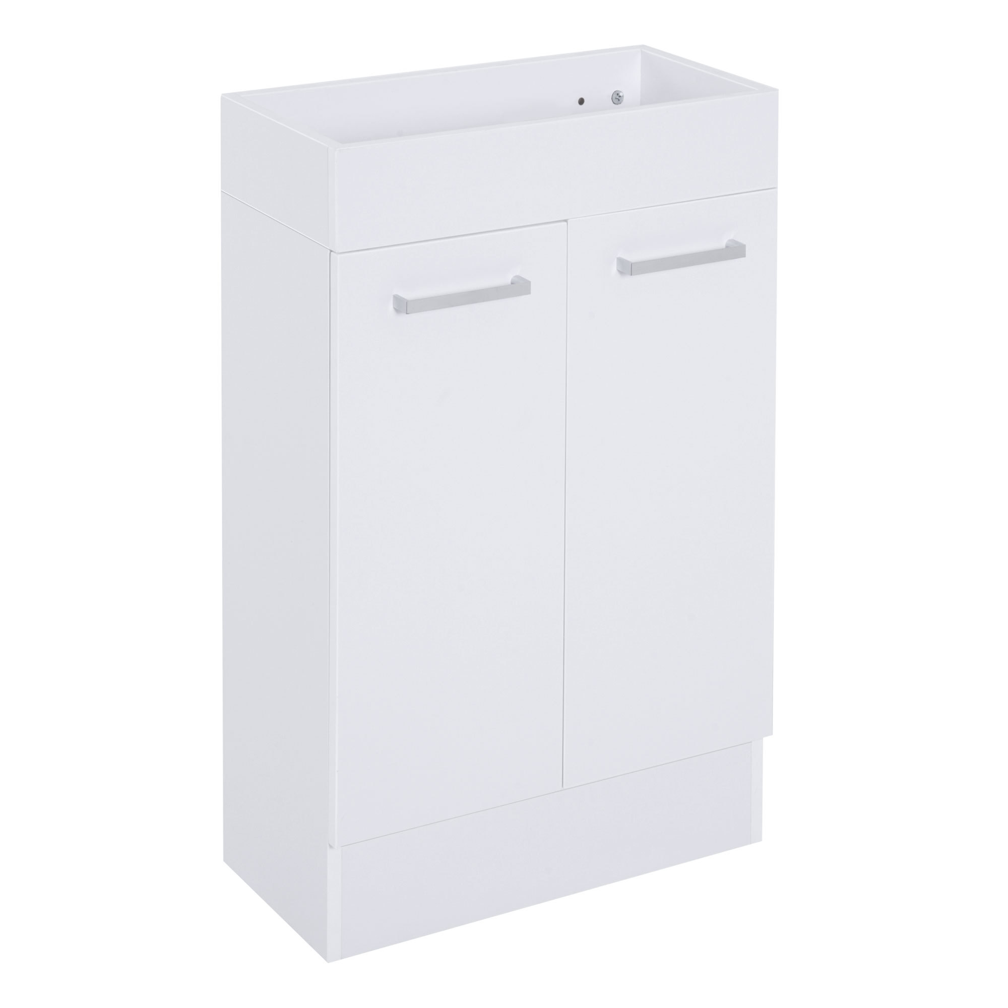 Kleankin Under Sink Bathroom Vanity Unit Ceramic Basin Sink Cloakroom Storage Cabinet Home Furniture