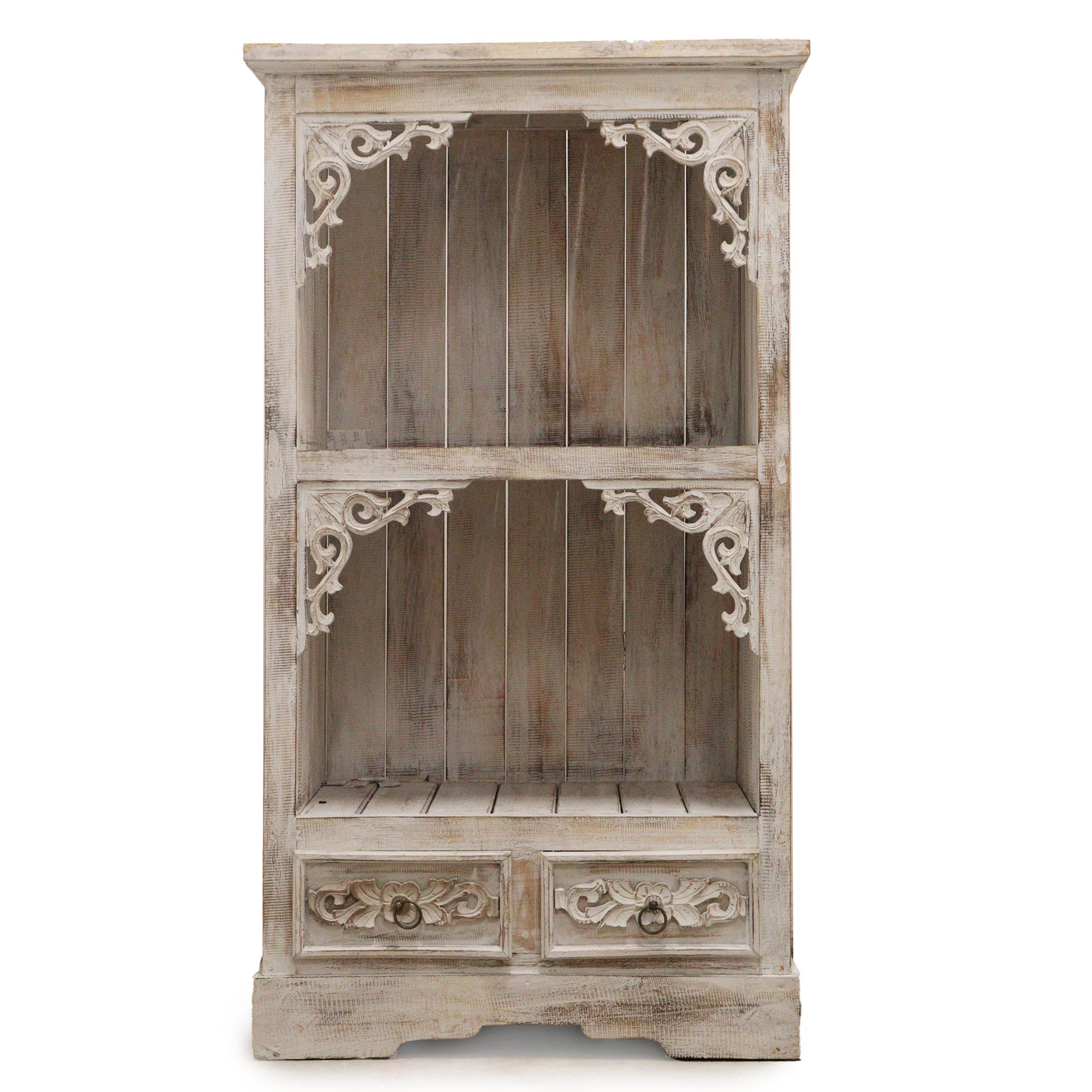 Albasia Bathroom Cabinet - Whitewash - Image 2