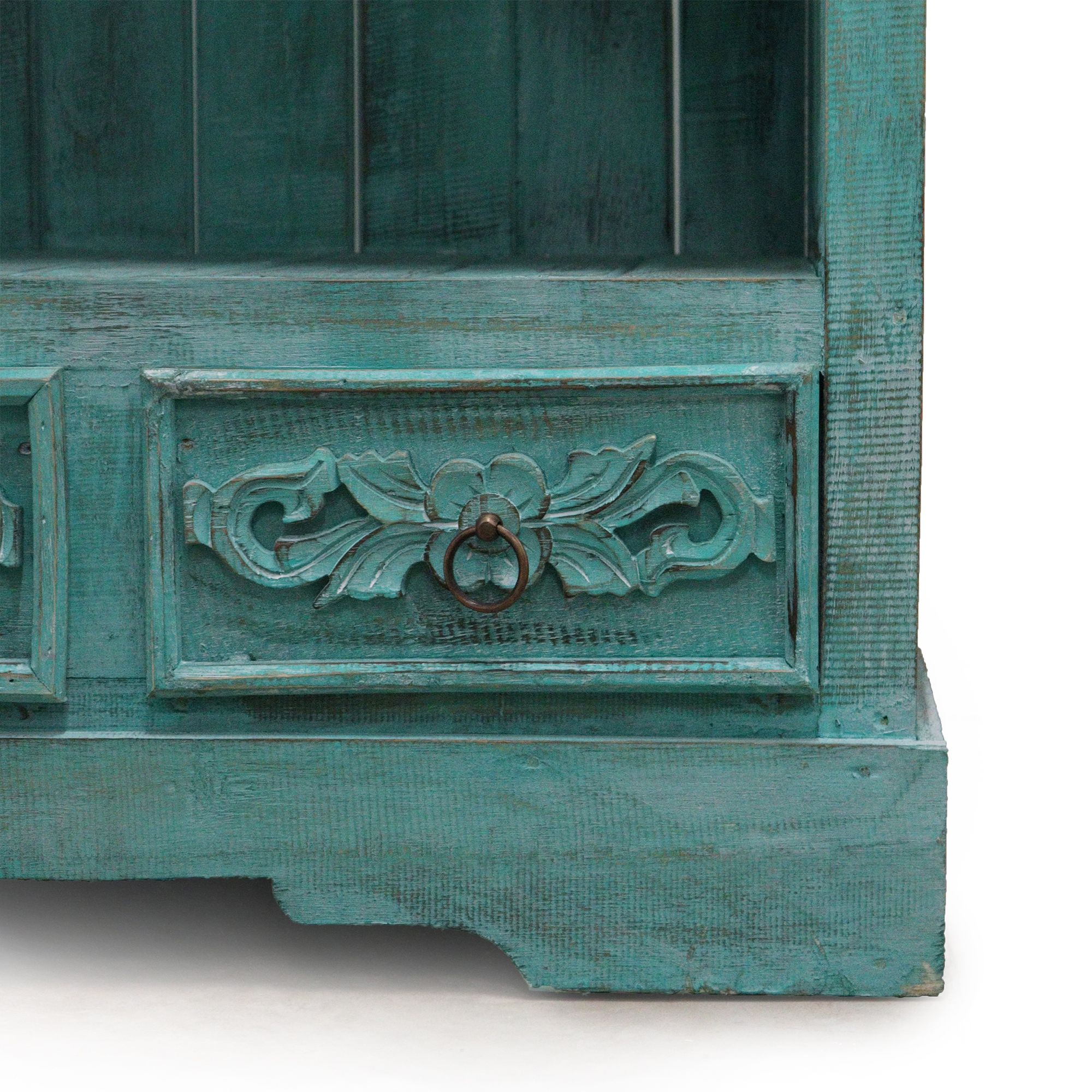 Albasia Bathroom Cabinet - Turquoise wash - Image 3
