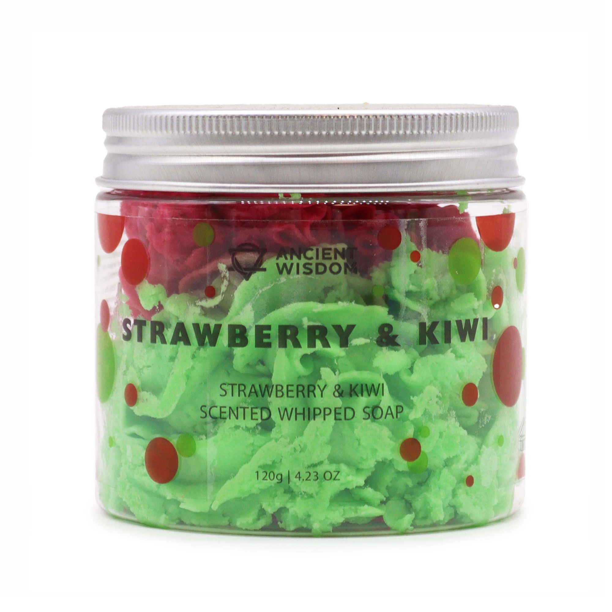 Strawberry & Kiwi Whipped Soap 120g - Image 3