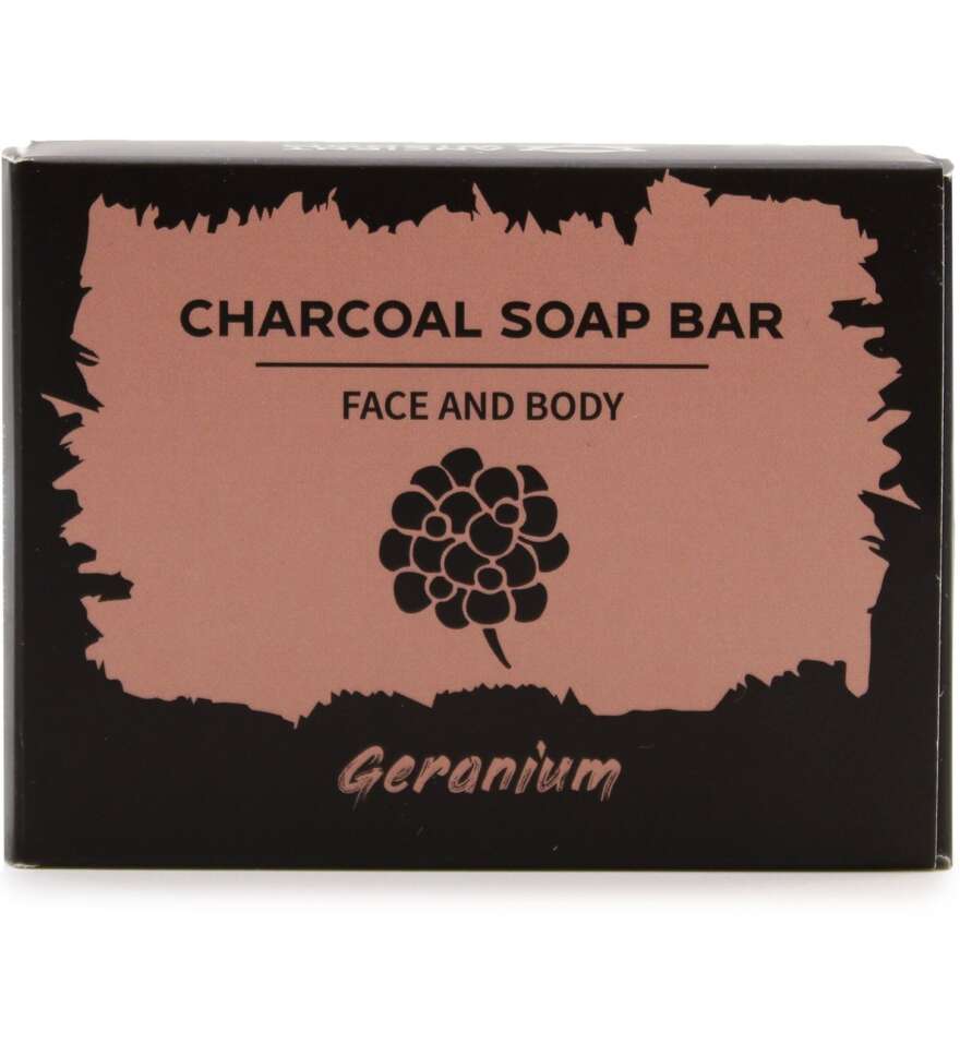 Charcoal Soap 85g - Geranium