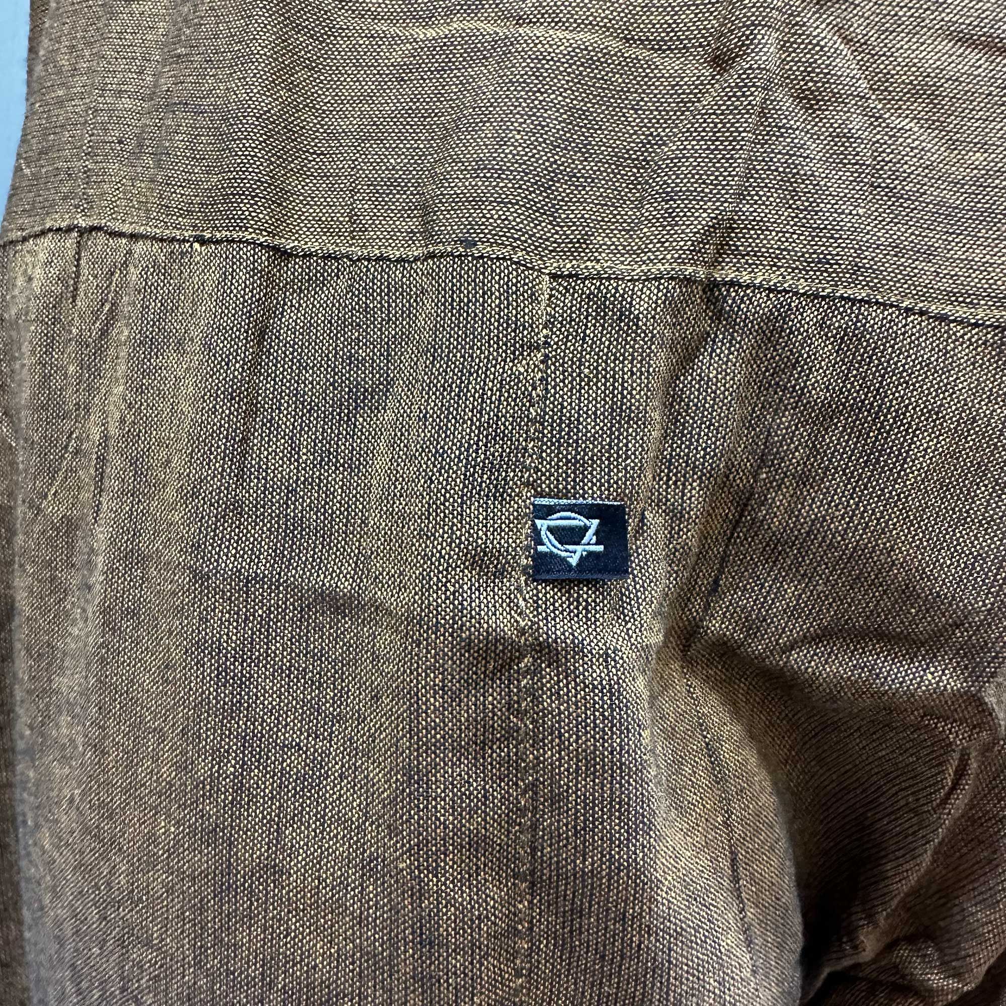 Yoga and Festival Pants - Thai Fisherman Mandala Mantra on Orange - Image 3