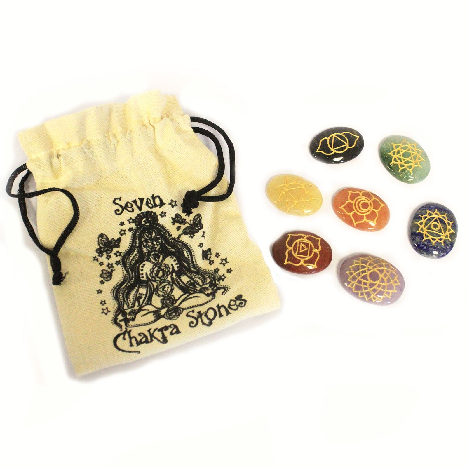 Lrg Stones Chakra Set ( oval shape ) - Image 3
