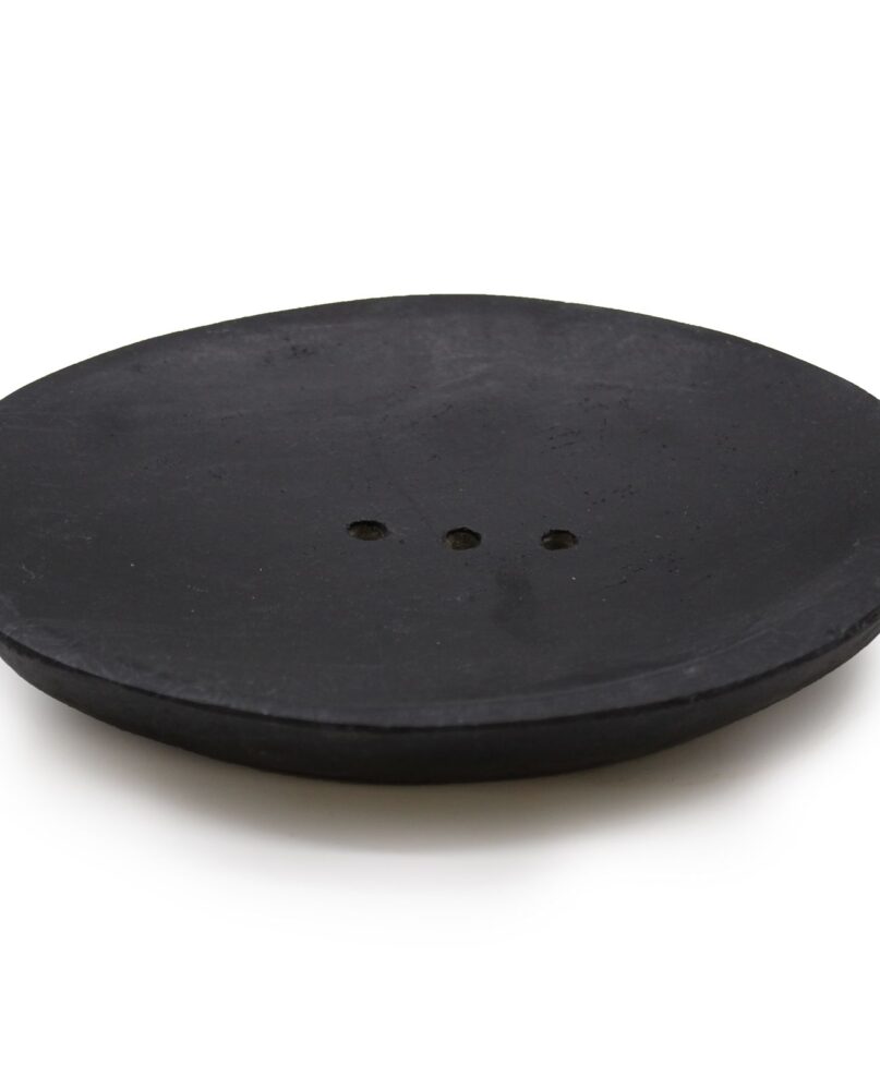 Oval Black Marble Soap Dish