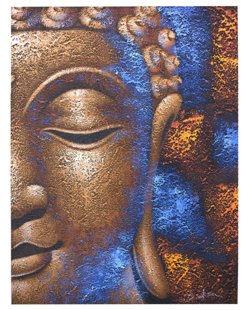 Buddha Painting - Copper Face
