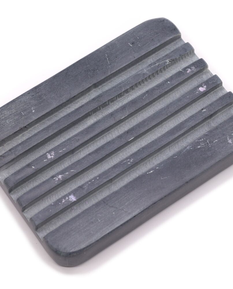 Grey Soapstone Soap Dish 12x8.5cm - Heavey Ridges
