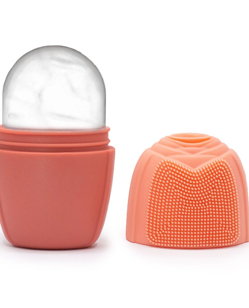 Silicone Ice Face Roller - roller - peach