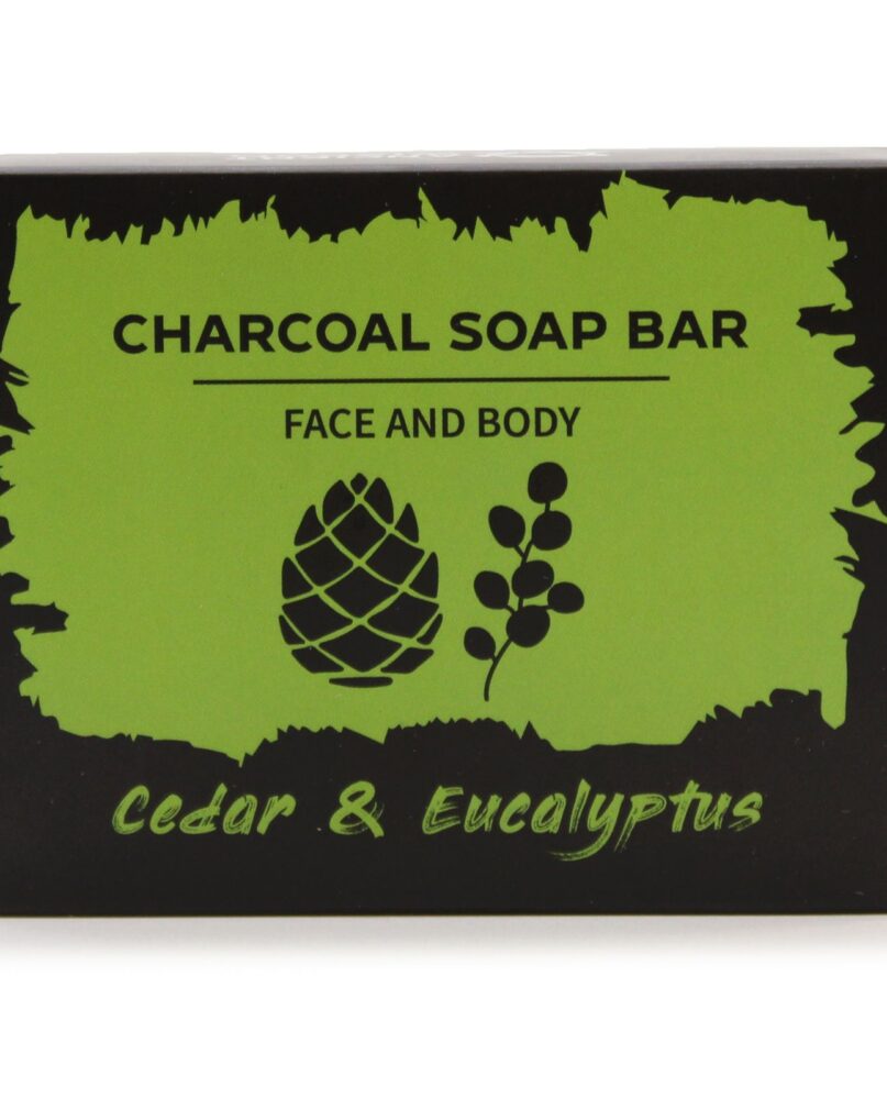 Charcoal Soap 85g - Eucalyptus & Cedarwood