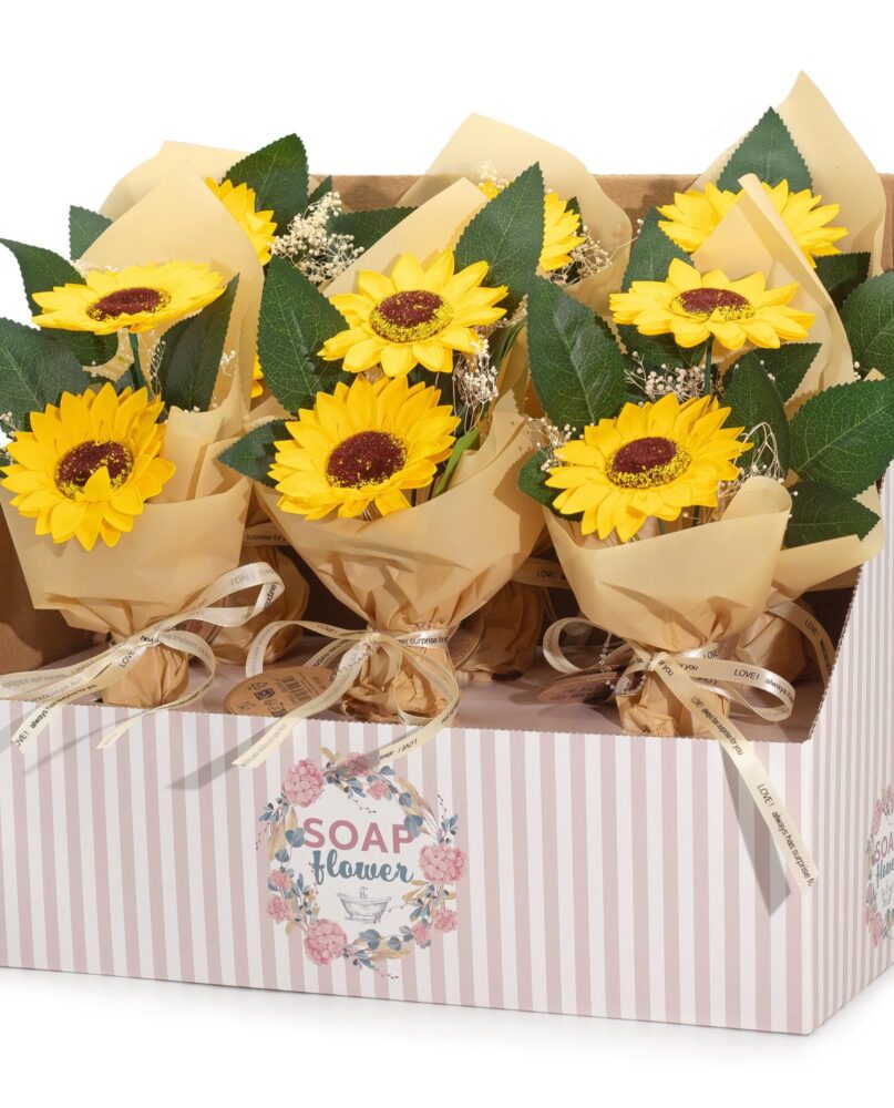 Soap Flower - Two Sunflower Bouquet