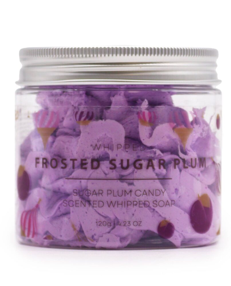 Frosted Sugar Plum Whipped Soap 120g