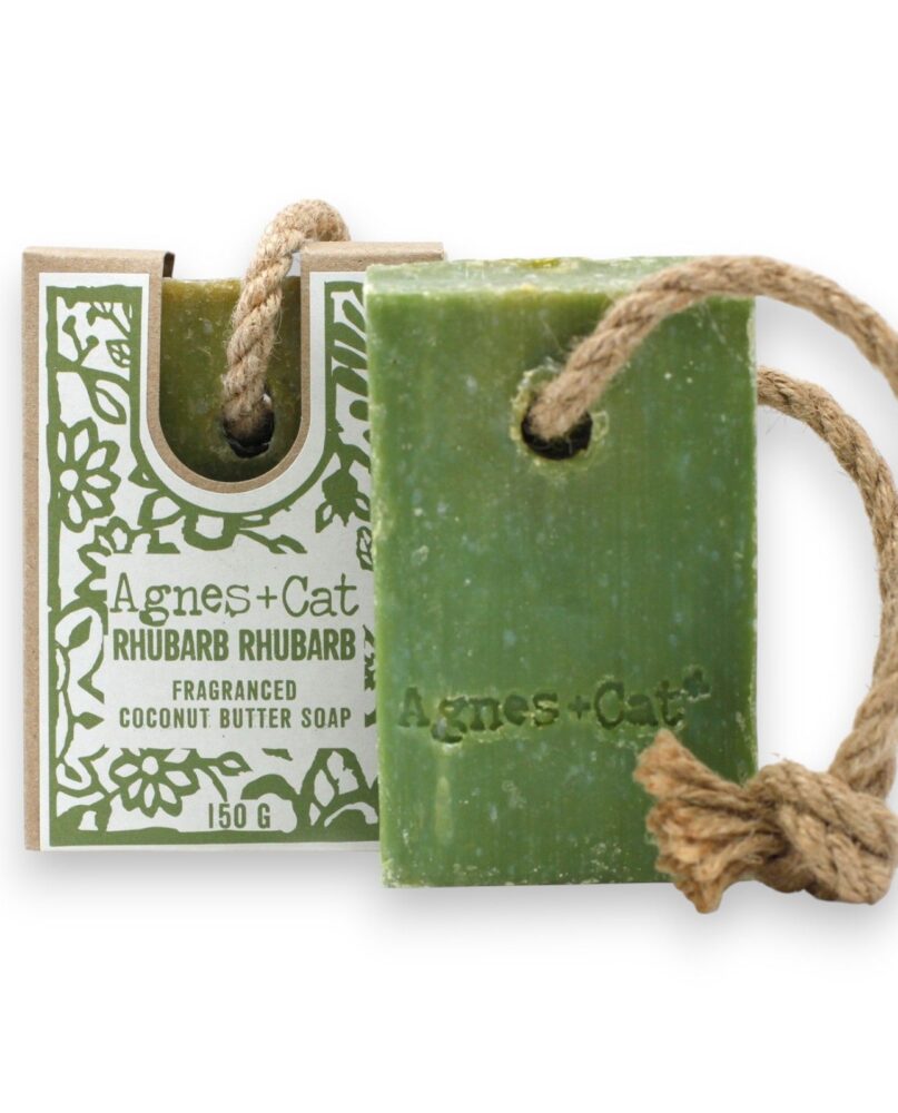 Agnes + Cat Soap On A Rope - Rhubarb Rhubarb