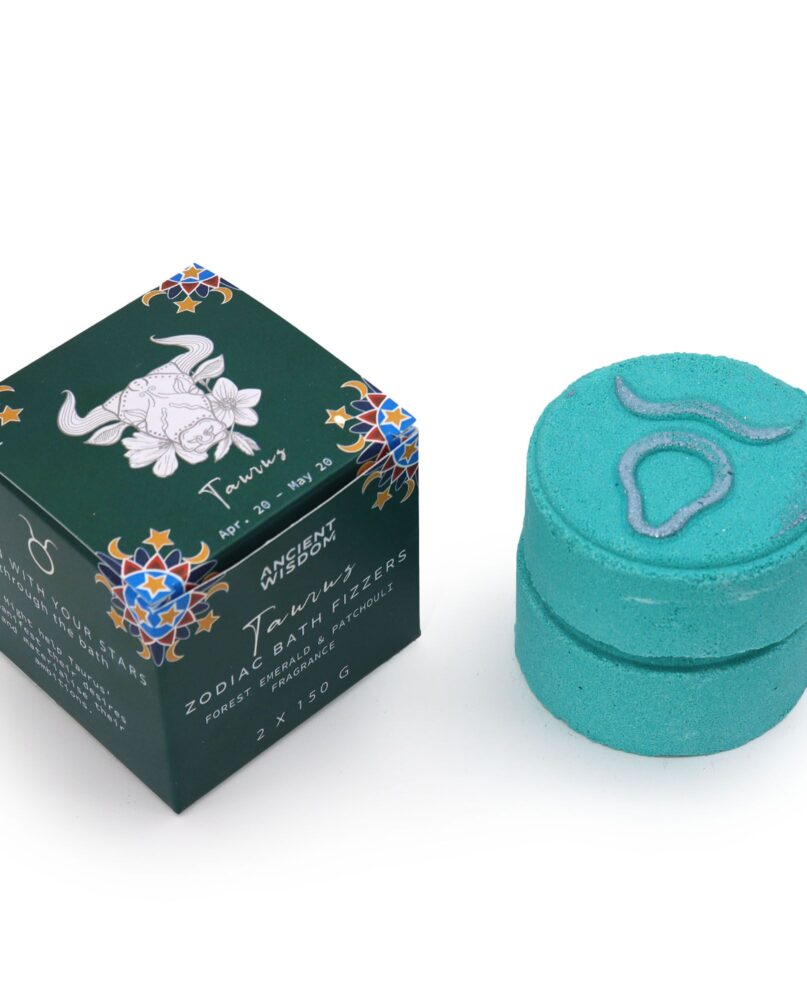 Set of Zodiac Bath Fizzers with Horoscope - Taurus