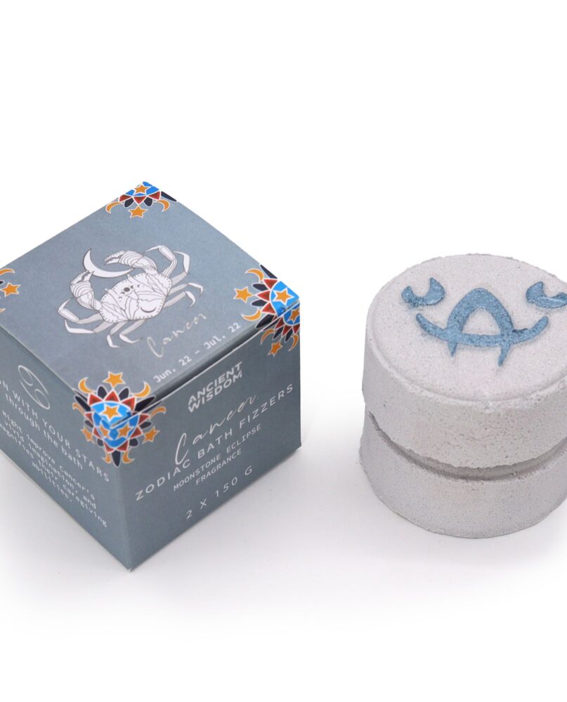 Set of Zodiac Bath Fizzers with Horoscope -  Cancer
