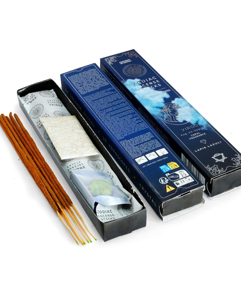 Copal Zodiac Gemstone Crystal Incense - Virgo