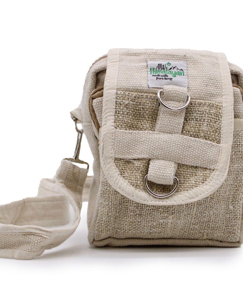 Body-Cross Natural Hemp & Cotton Travel Bag
