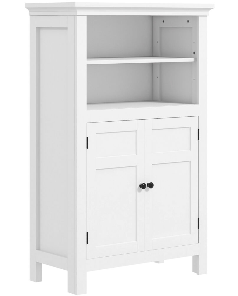 Multi-Storage Modern Bathroom Cabinet - White