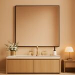 Black 30x36 Inch Rectangular Bathroom Vanity Mirror
