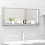 NNEVL Bathroom Mirror Concrete Grey 100cm Chipboard