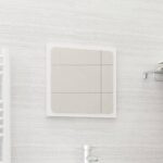 NNEVL Bathroom Mirror White 40x1.5x37 cm Chipboard