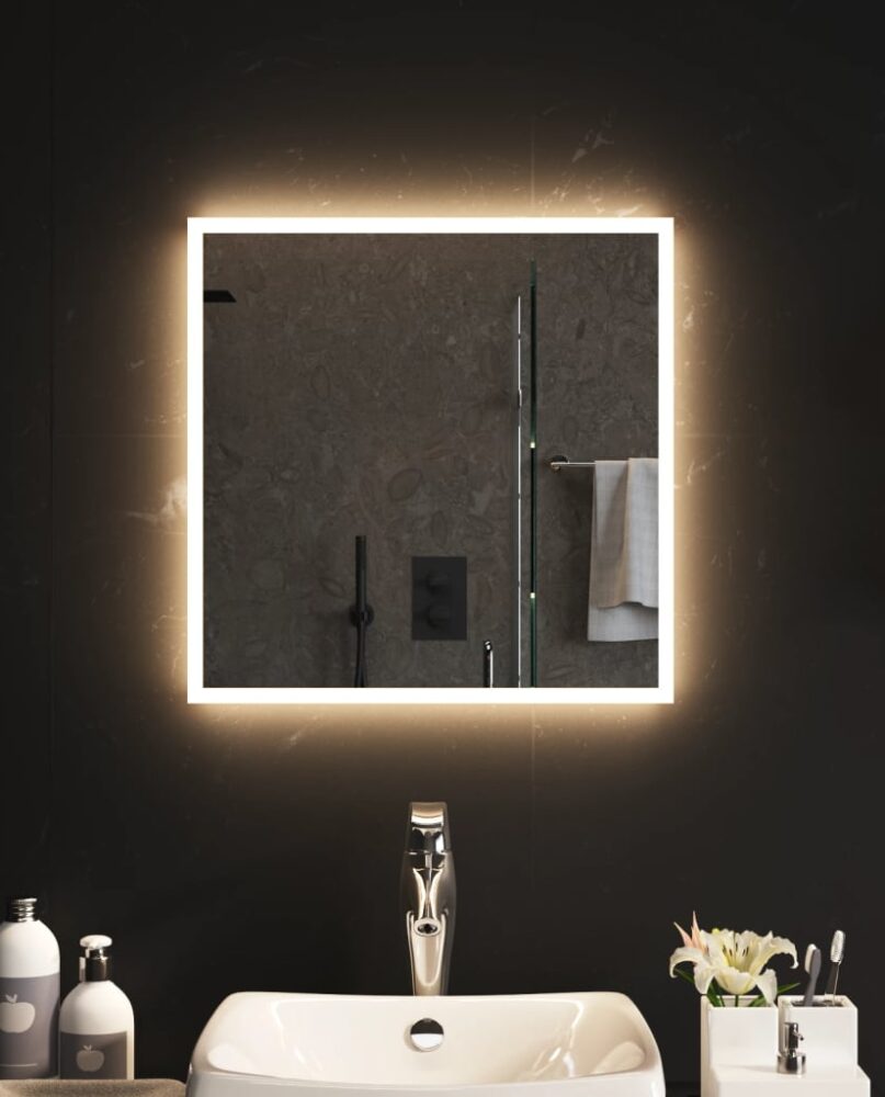 NNEVL LED Bathroom Mirror 50x50 cm
